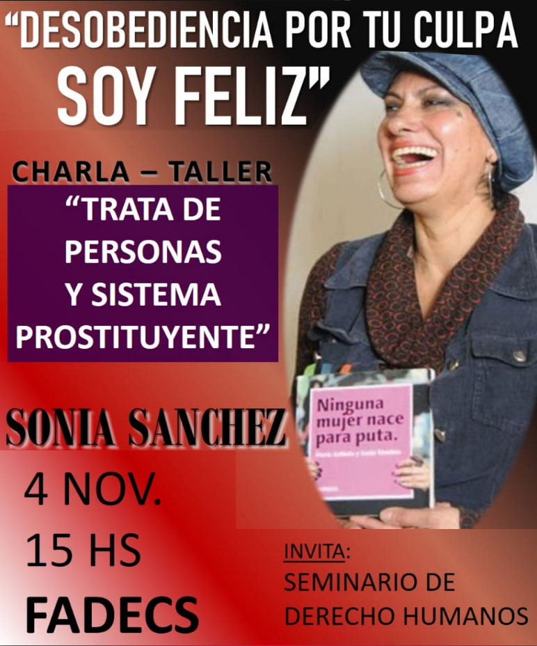 HOY, CHARLA-TALLER SOBRE TRATA DE PERSONAS Y SISTEMA PROSTITUYENTE